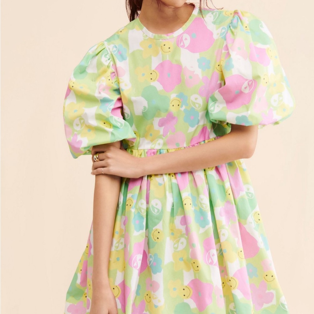 Charming Pastel Floral  Dress
